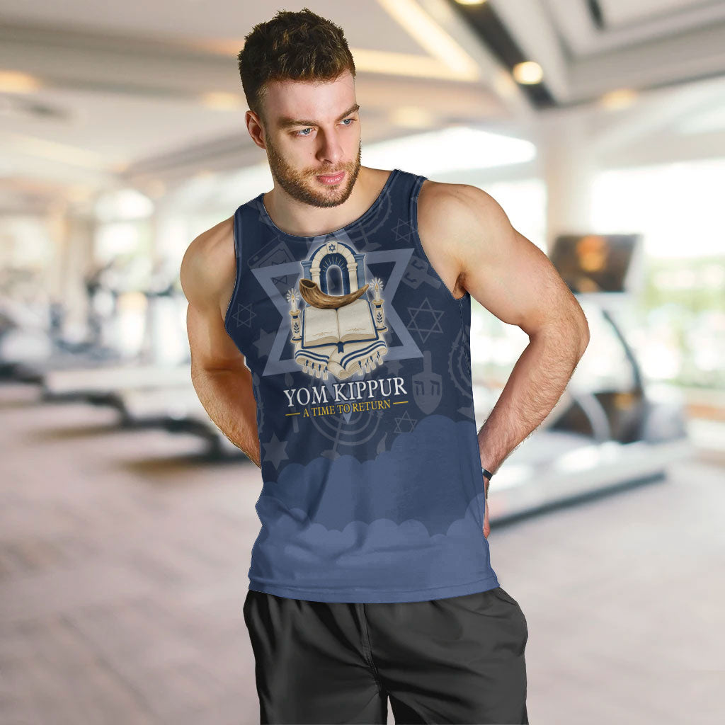 Yom Kippur Gates Of Return Men Tank Top Jewish High Holy Day Shofar Tallit Star Of David