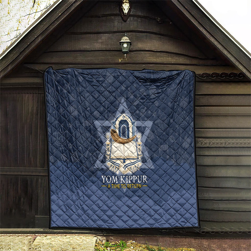 Yom Kippur Gates Of Return Quilt Jewish High Holy Day Shofar Tallit Star Of David