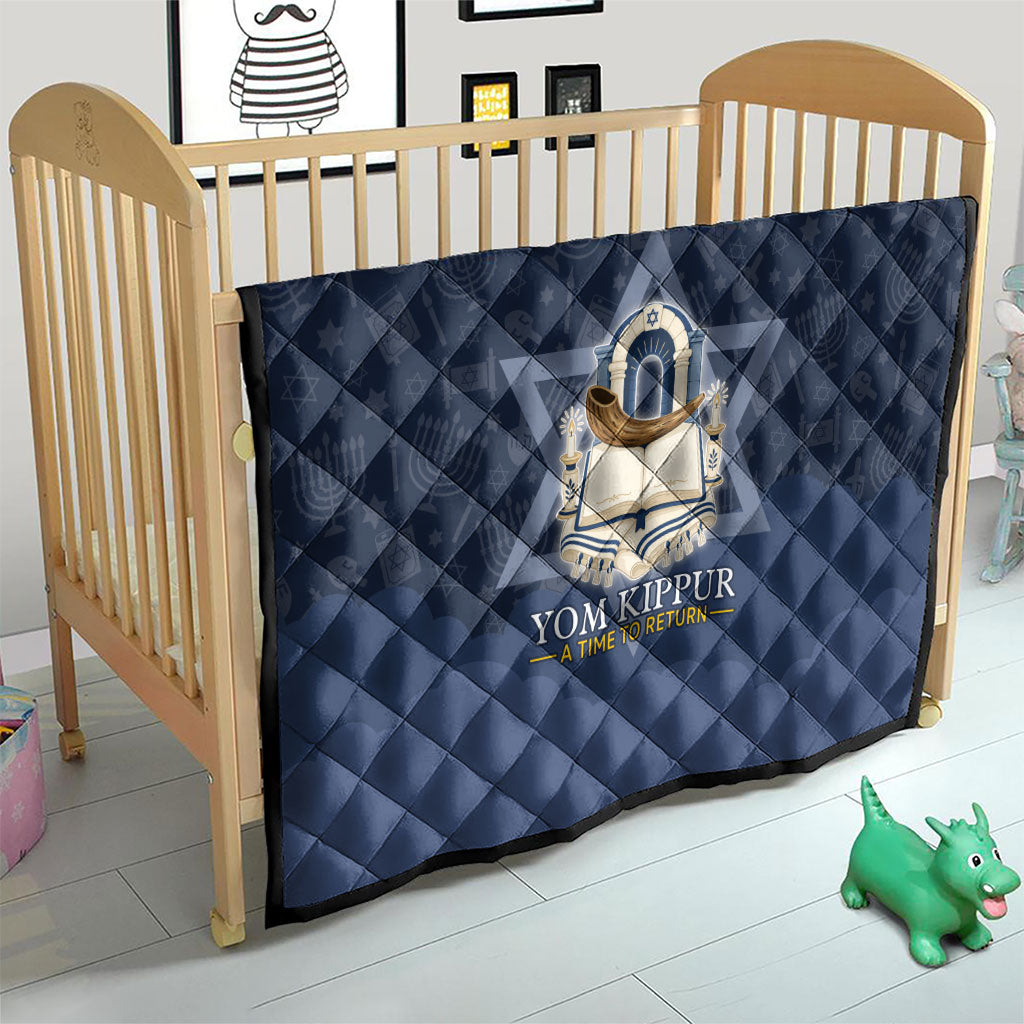 Yom Kippur Gates Of Return Quilt Jewish High Holy Day Shofar Tallit Star Of David