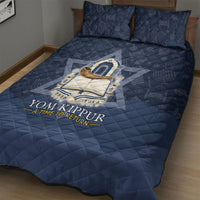 Yom Kippur Gates Of Return Quilt Bed Set Jewish High Holy Day Shofar Tallit Star Of David