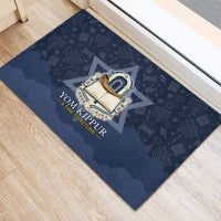 Yom Kippur Gates Of Return Rubber Doormat Jewish High Holy Day Shofar Tallit Star Of David