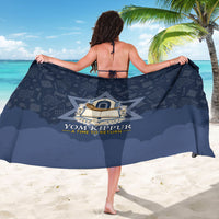 Yom Kippur Gates Of Return Sarong Jewish High Holy Day Shofar Tallit Star Of David