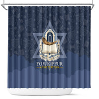 Yom Kippur Gates Of Return Shower Curtain Jewish High Holy Day Shofar Tallit Star Of David