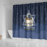 Yom Kippur Gates Of Return Shower Curtain Jewish High Holy Day Shofar Tallit Star Of David