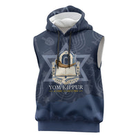 Yom Kippur Gates Of Return Sleeveless Hoodie Jewish High Holy Day Shofar Tallit Star Of David