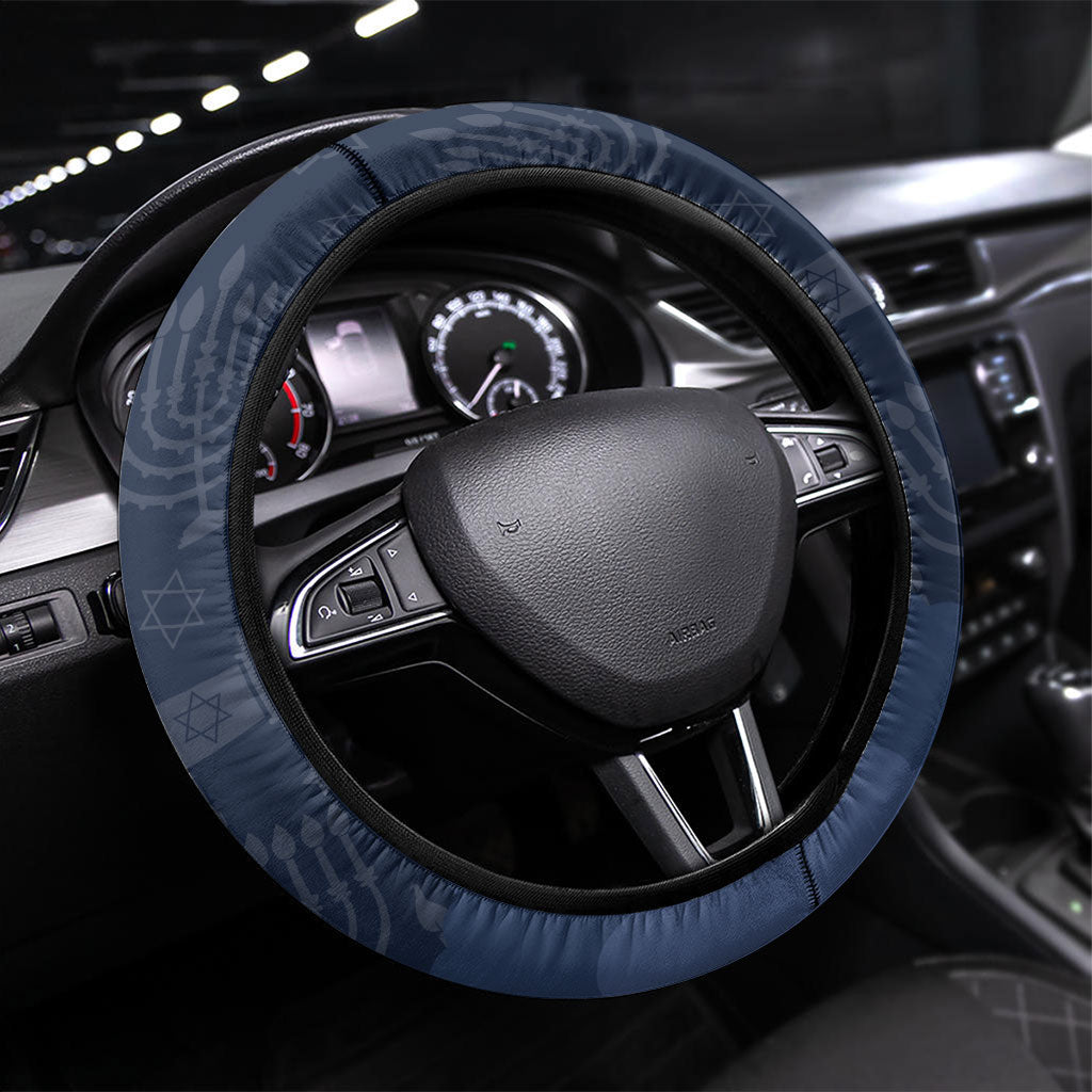 Yom Kippur Gates Of Return Steering Wheel Cover Jewish High Holy Day Shofar Tallit Star Of David