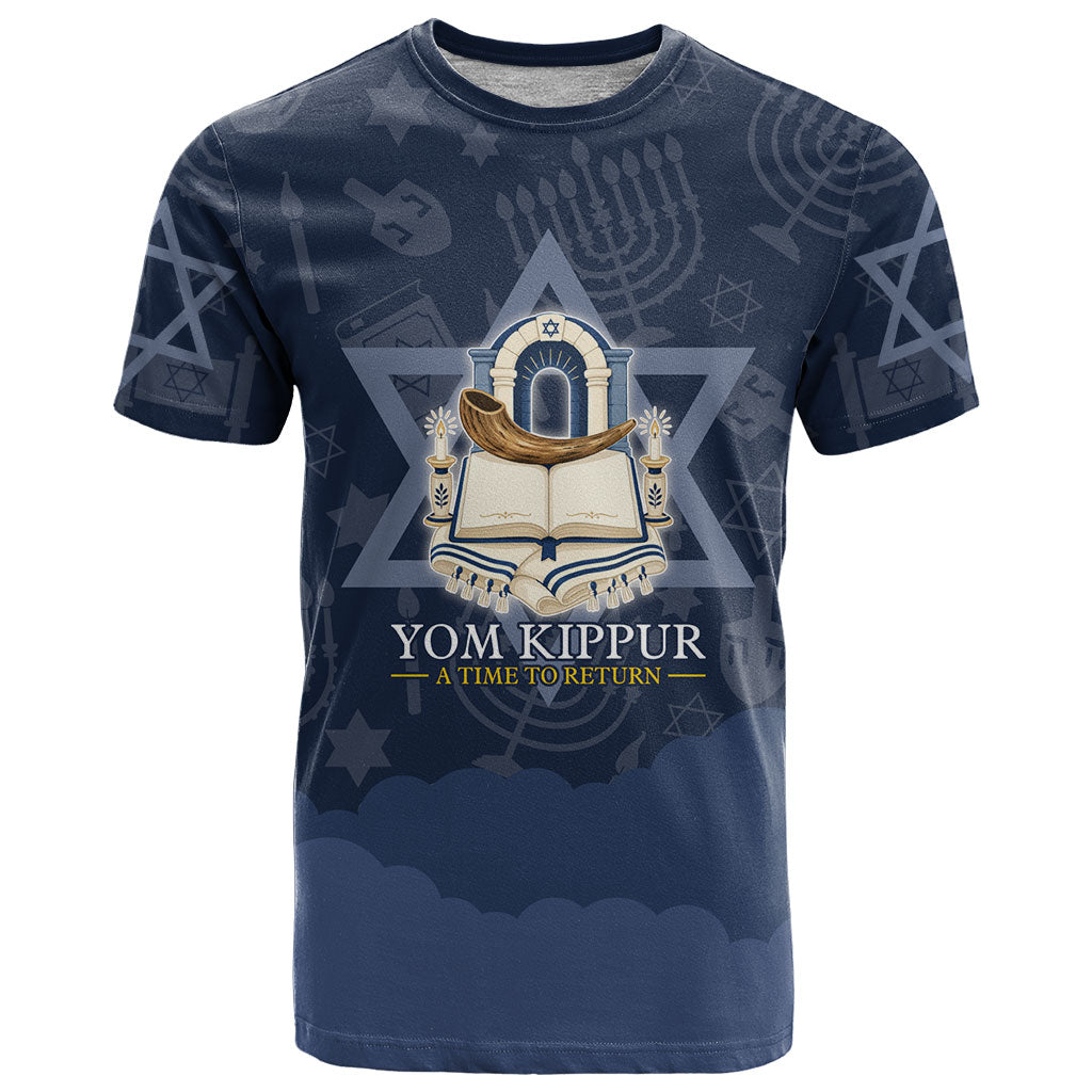 Yom Kippur Gates Of Return T Shirt Jewish High Holy Day Shofar Tallit Star Of David