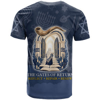 Yom Kippur Gates Of Return T Shirt Jewish High Holy Day Shofar Tallit Star Of David