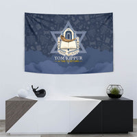 Yom Kippur Gates Of Return Tapestry Jewish High Holy Day Shofar Tallit Star Of David
