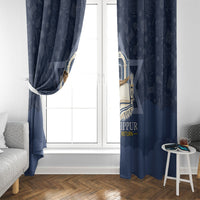 Yom Kippur Gates Of Return Window Curtain Jewish High Holy Day Shofar Tallit Star Of David