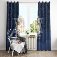 Yom Kippur Gates Of Return Window Curtain Jewish High Holy Day Shofar Tallit Star Of David