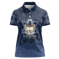 Yom Kippur Gates Of Return Women Polo Shirt Jewish High Holy Day Shofar Tallit Star Of David