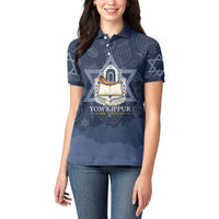 Yom Kippur Gates Of Return Women Polo Shirt Jewish High Holy Day Shofar Tallit Star Of David