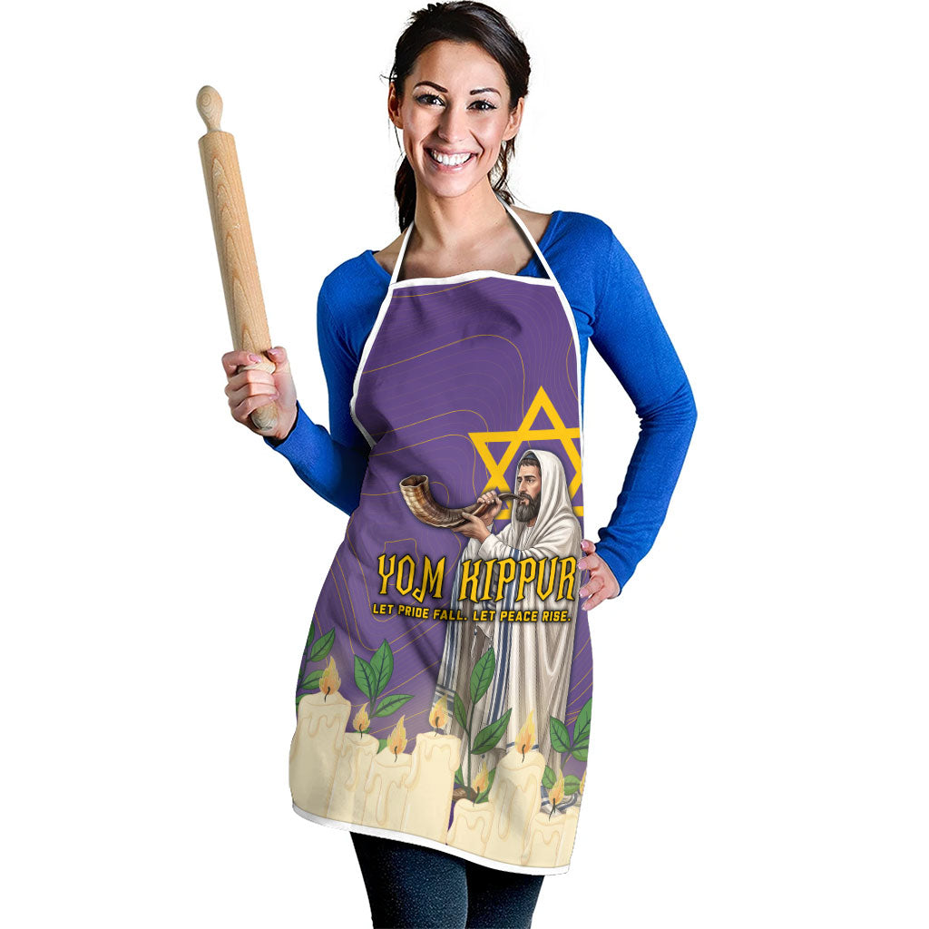 Yom Kippur Apron Shofar Blowing Jewish High Holy Day Tallit Star Of David