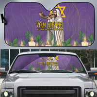 Yom Kippur Auto Sun Shade Shofar Blowing Jewish High Holy Day Tallit Star Of David