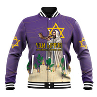 Yom Kippur Baseball Jacket Shofar Blowing Jewish High Holy Day Tallit Star Of David