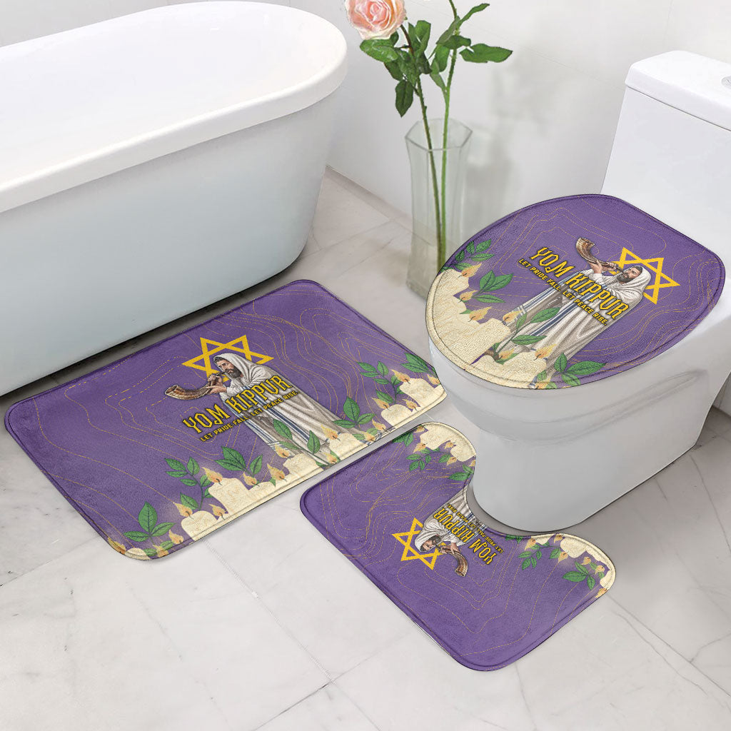 Yom Kippur Bathroom Set Shofar Blowing Jewish High Holy Day Tallit Star Of David