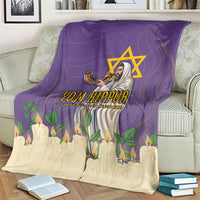 Yom Kippur Blanket Shofar Blowing Jewish High Holy Day Tallit Star Of David