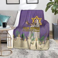 Yom Kippur Blanket Shofar Blowing Jewish High Holy Day Tallit Star Of David