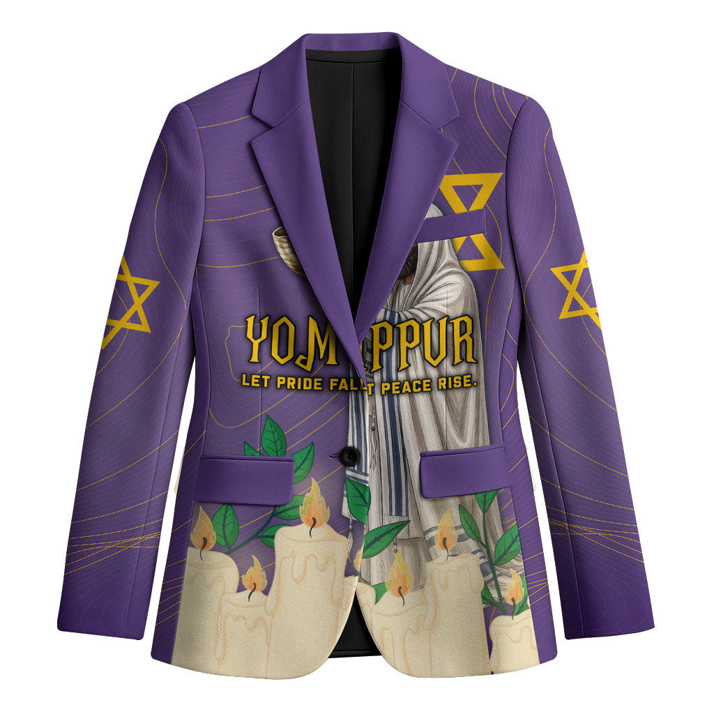 Yom Kippur Blazer Shofar Blowing Jewish High Holy Day Tallit Star Of David