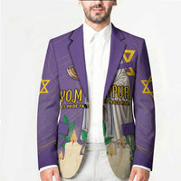 Yom Kippur Blazer Shofar Blowing Jewish High Holy Day Tallit Star Of David