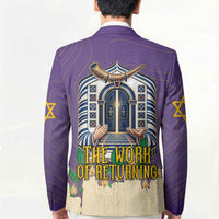 Yom Kippur Blazer Shofar Blowing Jewish High Holy Day Tallit Star Of David