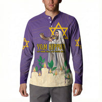 Yom Kippur Button Sweatshirt Shofar Blowing Jewish High Holy Day Tallit Star Of David