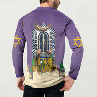 Yom Kippur Button Sweatshirt Shofar Blowing Jewish High Holy Day Tallit Star Of David