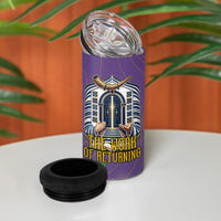 Yom Kippur 4 in 1 Can Cooler Tumbler Shofar Blowing Jewish High Holy Day Tallit Star Of David