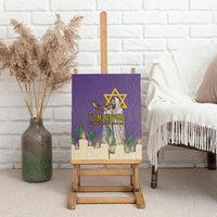 Yom Kippur Canvas Wall Art Shofar Blowing Jewish High Holy Day Tallit Star Of David