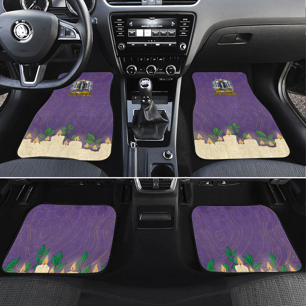 Yom Kippur Car Mats Shofar Blowing Jewish High Holy Day Tallit Star Of David