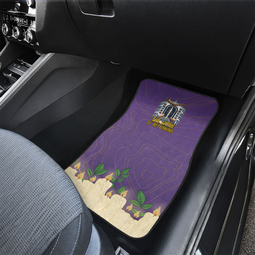 Yom Kippur Car Mats Shofar Blowing Jewish High Holy Day Tallit Star Of David