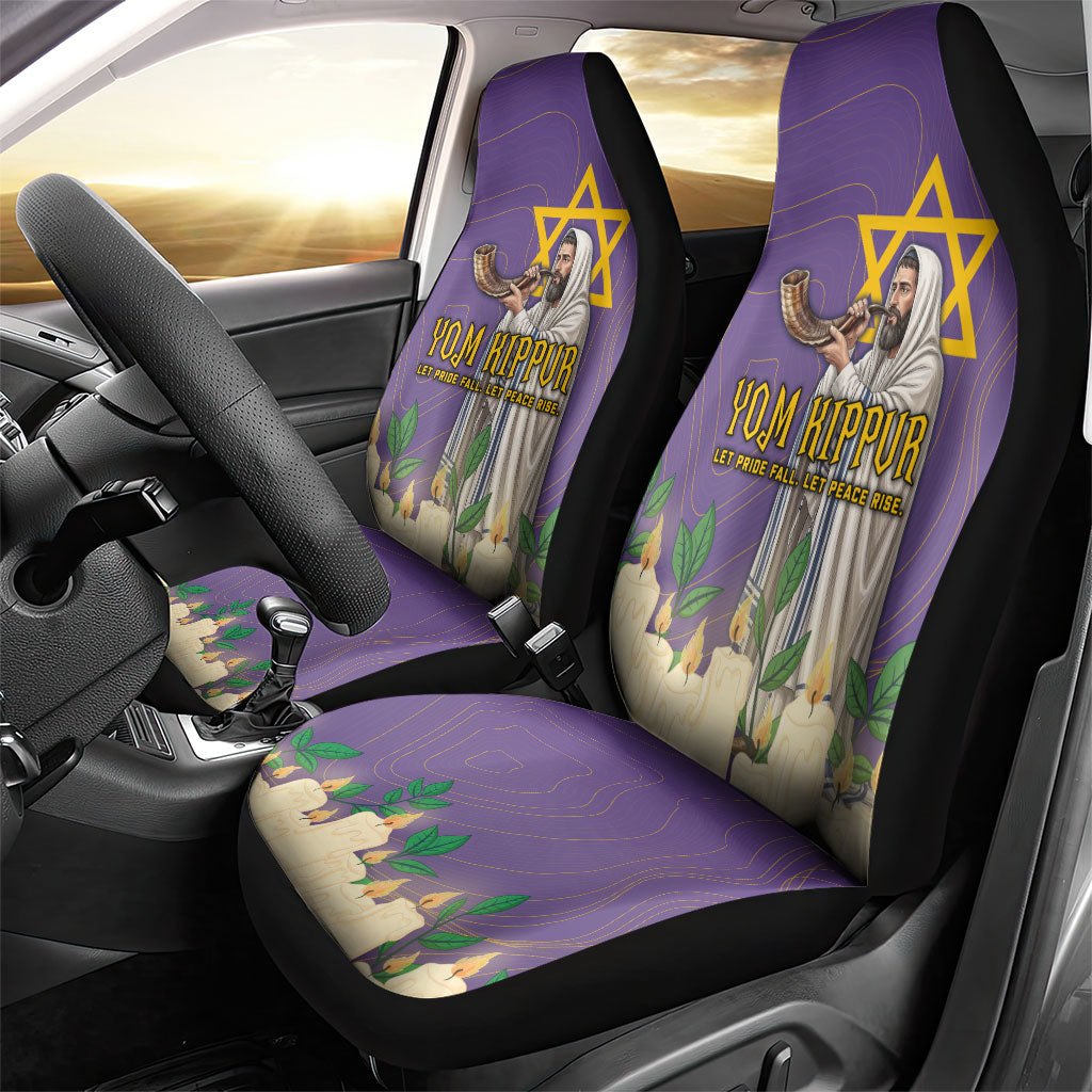 Yom Kippur Car Seat Cover Shofar Blowing Jewish High Holy Day Tallit Star Of David