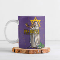 Yom Kippur Ceramic Mug Shofar Blowing Jewish High Holy Day Tallit Star Of David