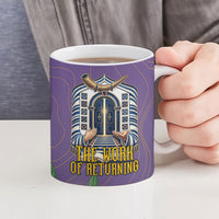 Yom Kippur Ceramic Mug Shofar Blowing Jewish High Holy Day Tallit Star Of David