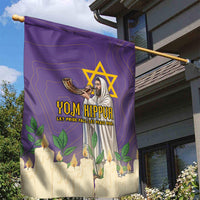 Yom Kippur Garden Flag Shofar Blowing Jewish High Holy Day Tallit Star Of David