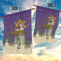 Yom Kippur Garden Flag Shofar Blowing Jewish High Holy Day Tallit Star Of David