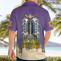 Yom Kippur Hawaiian Shirt Shofar Blowing Jewish High Holy Day Tallit Star Of David
