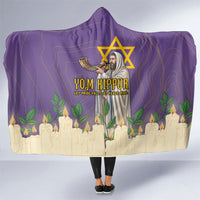 Yom Kippur Hooded Blanket Shofar Blowing Jewish High Holy Day Tallit Star Of David