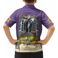 Yom Kippur Kid Hawaiian Shirt Shofar Blowing Jewish High Holy Day Tallit Star Of David