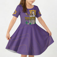 Yom Kippur Kid Short Sleeve Dress Shofar Blowing Jewish High Holy Day Tallit Star Of David
