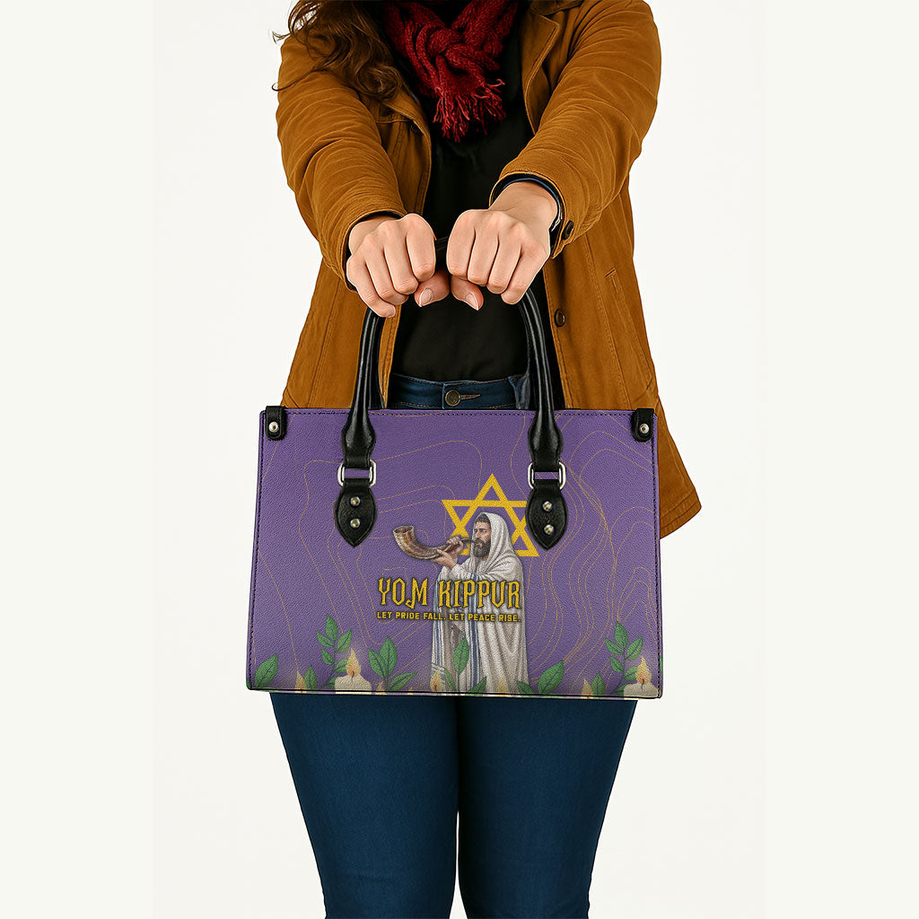 Yom Kippur Leather Bag Shofar Blowing Jewish High Holy Day Tallit Star Of David