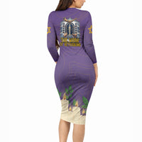 Yom Kippur Long Sleeve Bodycon Dress Shofar Blowing Jewish High Holy Day Tallit Star Of David