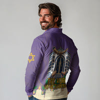 Yom Kippur Long Sleeve Polo Shirt Shofar Blowing Jewish High Holy Day Tallit Star Of David