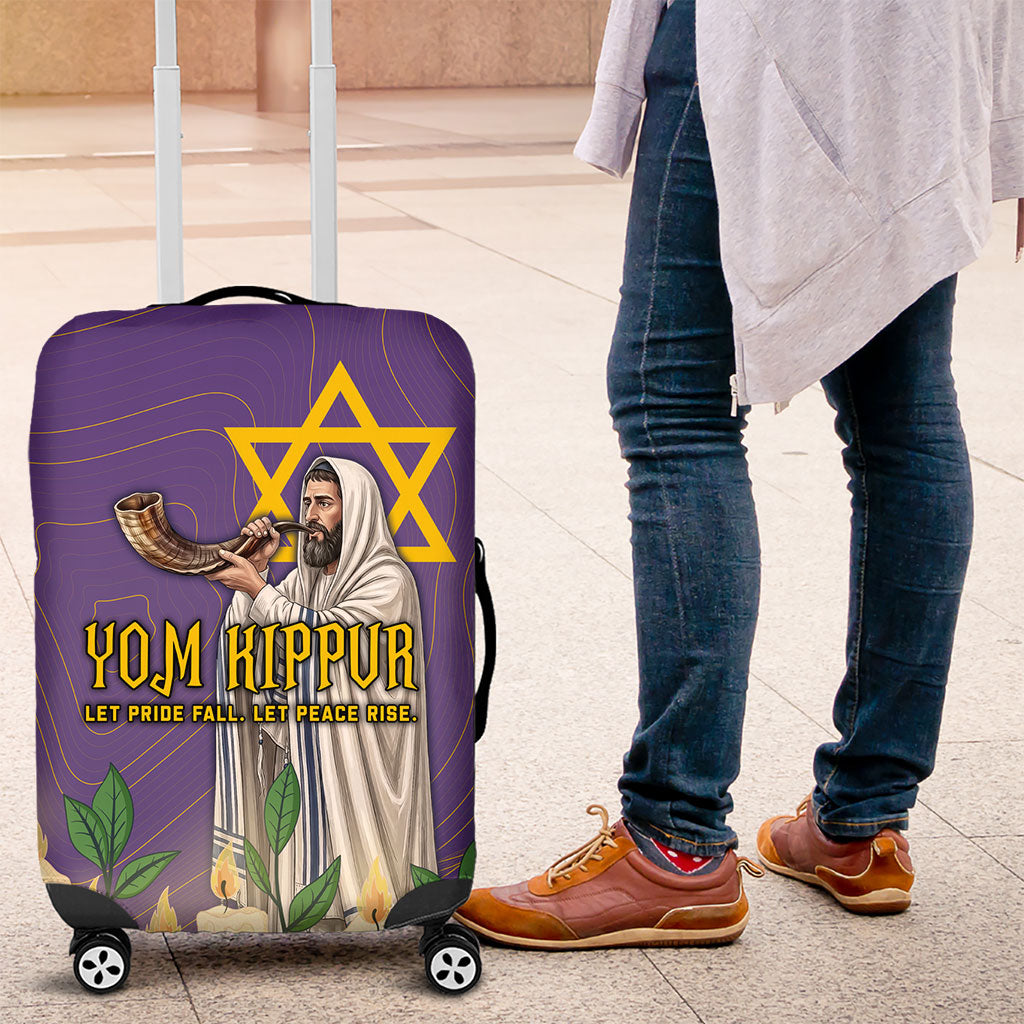 Yom Kippur Luggage Cover Shofar Blowing Jewish High Holy Day Tallit Star Of David
