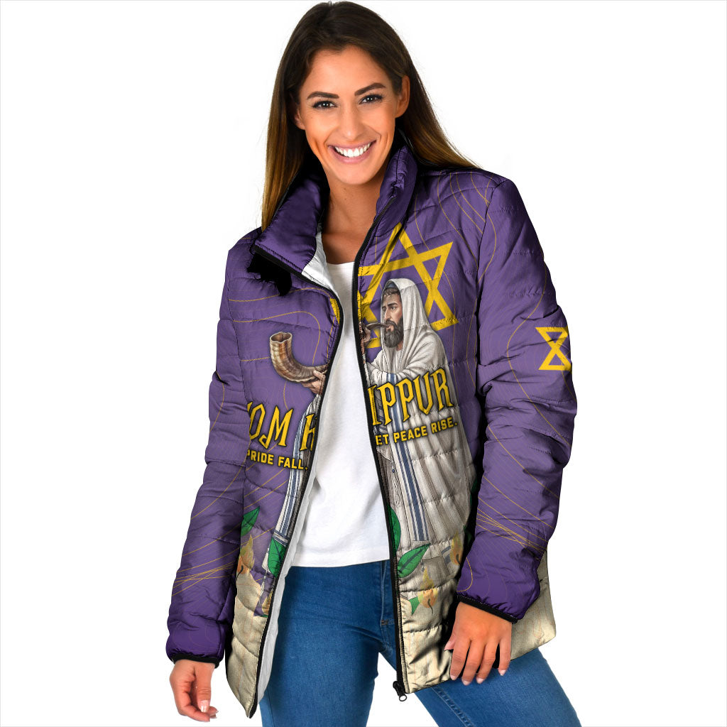 Yom Kippur Padded Jacket Shofar Blowing Jewish High Holy Day Tallit Star Of David