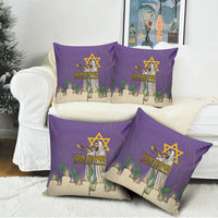 Yom Kippur Pillow Cover Shofar Blowing Jewish High Holy Day Tallit Star Of David