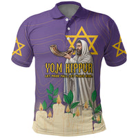 Yom Kippur Polo Shirt Shofar Blowing Jewish High Holy Day Tallit Star Of David