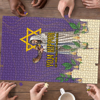 Yom Kippur Puzzle Shofar Blowing Jewish High Holy Day Tallit Star Of David
