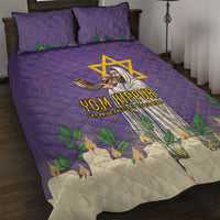 Yom Kippur Quilt Bed Set Shofar Blowing Jewish High Holy Day Tallit Star Of David